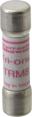 Ferraz Shawmut - 250 VAC, 8 Amp, Time Delay General Purpose Fuse - Clip Mount, 1-1/2" OAL, 10 at AC kA Rating, 13/32" Diam - Americas Industrial Supply