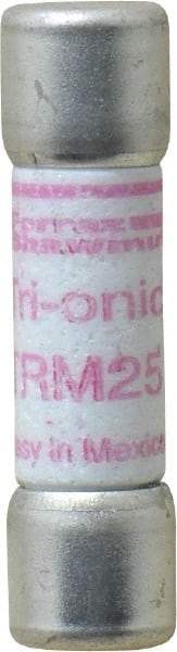 Ferraz Shawmut - 250 VAC, 25 Amp, Time Delay Midget Fuse - Clip Mount, 1-1/2" OAL, 10 at AC kA Rating, 13/32" Diam - Americas Industrial Supply