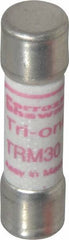 Ferraz Shawmut - 250 VAC, 30 Amp, Time Delay General Purpose Fuse - Clip Mount, 1-1/2" OAL, 10 at AC kA Rating, 13/32" Diam - Americas Industrial Supply