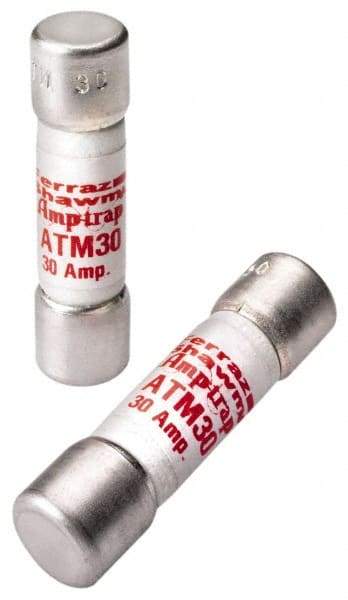 Ferraz Shawmut - 600 VAC/VDC, 0.13 Amp, Fast-Acting General Purpose Fuse - Clip Mount, 1-1/2" OAL, 100 at AC/DC kA Rating, 13/32" Diam - Americas Industrial Supply