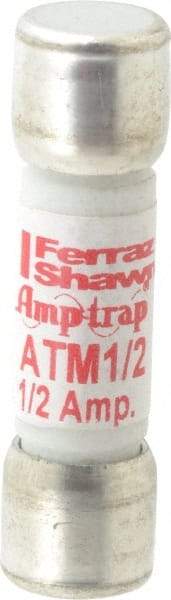 Ferraz Shawmut - 600 VAC/VDC, 0.5 Amp, Fast-Acting General Purpose Fuse - Clip Mount, 1-1/2" OAL, 100 at AC/DC kA Rating, 13/32" Diam - Americas Industrial Supply