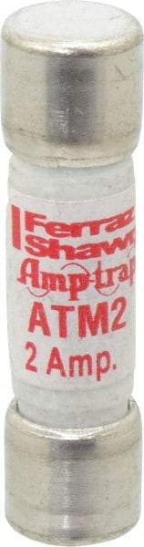 Ferraz Shawmut - 600 VAC/VDC, 2 Amp, Fast-Acting General Purpose Fuse - Clip Mount, 1-1/2" OAL, 100 at AC/DC kA Rating, 13/32" Diam - Americas Industrial Supply