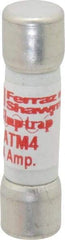 Ferraz Shawmut - 600 VAC/VDC, 4 Amp, Fast-Acting Midget Fuse - Clip Mount, 1-1/2" OAL, 100 at AC/DC kA Rating, 13/32" Diam - Americas Industrial Supply