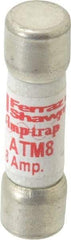 Ferraz Shawmut - 600 VAC/VDC, 8 Amp, Fast-Acting General Purpose Fuse - Clip Mount, 1-1/2" OAL, 100 at AC/DC kA Rating, 13/32" Diam - Americas Industrial Supply