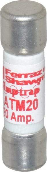 Ferraz Shawmut - 600 VAC/VDC, 20 Amp, Fast-Acting General Purpose Fuse - Clip Mount, 1-1/2" OAL, 100 at AC/DC kA Rating, 13/32" Diam - Americas Industrial Supply