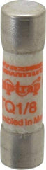 Ferraz Shawmut - 500 VAC, 0.13 Amp, Time Delay General Purpose Fuse - Clip Mount, 1-1/2" OAL, 10 at AC kA Rating, 13/32" Diam - Americas Industrial Supply