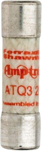 Ferraz Shawmut - 500 VAC, 3.2 Amp, Time Delay General Purpose Fuse - Clip Mount, 1-1/2" OAL, 10 at AC kA Rating, 13/32" Diam - Americas Industrial Supply