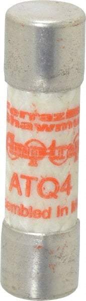 Ferraz Shawmut - 500 VAC, 4 Amp, Time Delay General Purpose Fuse - Clip Mount, 1-1/2" OAL, 10 at AC kA Rating, 13/32" Diam - Americas Industrial Supply