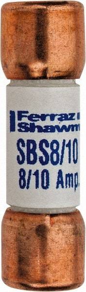 Ferraz Shawmut - 600 VAC, 0.8 Amp, Fast-Acting General Purpose Fuse - Clip Mount, 1-3/8" OAL, 100 at AC kA Rating, 13/32" Diam - Americas Industrial Supply