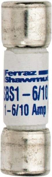 Ferraz Shawmut - 600 VAC, 1.6 Amp, Fast-Acting General Purpose Fuse - Clip Mount, 1-3/8" OAL, 100 at AC kA Rating, 13/32" Diam - Americas Industrial Supply