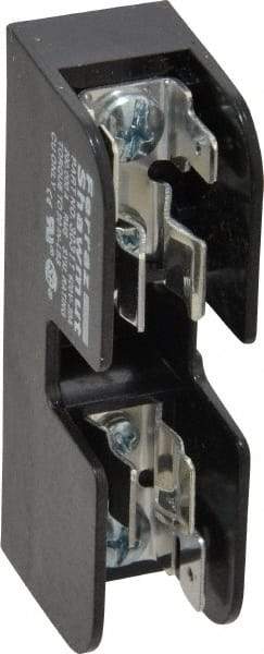 Ferraz Shawmut - 1 Pole, 10 to 14 AWG, 600 VAC/VDC, 30 Amp, DIN Rail Mount, Screw Mount Fuse Block - 13/32 Inch Diameter x 1-1/2 Inch Fuse Length, 3.04 Inch Long x 0.85 Inch Wide x 1.31 Inch High Block - Americas Industrial Supply