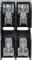 Ferraz Shawmut - 2 Pole, 10 to 14 AWG, 600 VAC/VDC, 30 Amp, DIN Rail Mount, Screw Mount Fuse Block - 13/32 Inch Diameter x 1-1/2 Inch Fuse Length, 3.04 Inch Long x 1.6 Inch Wide x 1.31 Inch High Block - Americas Industrial Supply