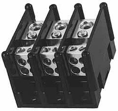 Ferraz Shawmut - 1 Pole, 250 Amp, 350 kcmil-6 AWG Primary, 2-14 AWG Secondary, Polycarbonate Power Distribution Block - 1000 VAC/VDC, 1 Primary Connection, 3.57 Inch Long x 5 Inch Deep x 3-1/4 Inch High - Americas Industrial Supply