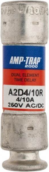 Ferraz Shawmut - 250 VAC/VDC, 0.4 Amp, Time Delay General Purpose Fuse - Clip Mount, 51mm OAL, 100 at DC, 200 at AC kA Rating, 9/16" Diam - Americas Industrial Supply