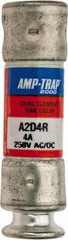 Ferraz Shawmut - 250 VAC/VDC, 4 Amp, Time Delay General Purpose Fuse - Clip Mount, 51mm OAL, 100 at DC, 200 at AC kA Rating, 9/16" Diam - Americas Industrial Supply