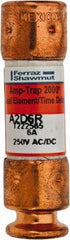 Ferraz Shawmut - 250 VAC/VDC, 6 Amp, Time Delay General Purpose Fuse - Clip Mount, 51mm OAL, 100 at DC, 200 at AC kA Rating, 9/16" Diam - Americas Industrial Supply