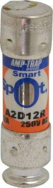 Ferraz Shawmut - 250 VAC/VDC, 12 Amp, Time Delay General Purpose Fuse - Clip Mount, 51mm OAL, 100 at DC, 200 at AC kA Rating, 9/16" Diam - Americas Industrial Supply