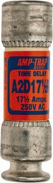 Ferraz Shawmut - 250 VAC/VDC, 17.5 Amp, Time Delay General Purpose Fuse - Clip Mount, 51mm OAL, 100 at DC, 200 at AC kA Rating, 9/16" Diam - Americas Industrial Supply