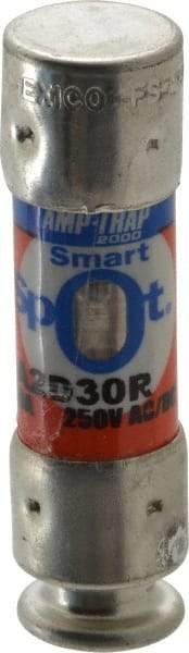 Ferraz Shawmut - 250 VAC/VDC, 30 Amp, Time Delay General Purpose Fuse - Clip Mount, 51mm OAL, 100 at DC, 200 at AC kA Rating, 9/16" Diam - Americas Industrial Supply