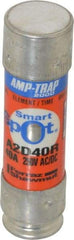 Ferraz Shawmut - 250 VAC/VDC, 40 Amp, Time Delay General Purpose Fuse - Clip Mount, 76mm OAL, 100 at DC, 200 at AC kA Rating, 13/16" Diam - Americas Industrial Supply