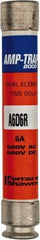 Ferraz Shawmut - 600 VAC/VDC, 6 Amp, Time Delay General Purpose Fuse - Clip Mount, 127mm OAL, 100 at DC, 200 at AC kA Rating, 13/16" Diam - Americas Industrial Supply