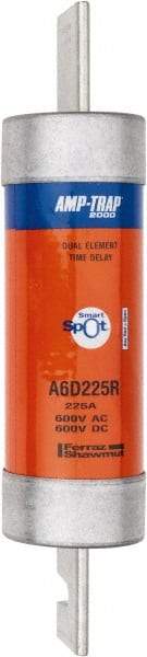 Ferraz Shawmut - 600 VAC/VDC, 225 Amp, Time Delay General Purpose Fuse - Clip Mount, 11-5/8" OAL, 100 at DC, 200 at AC kA Rating, 2-9/16" Diam - Americas Industrial Supply