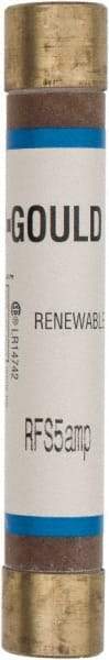 Ferraz Shawmut - 600 VAC, 5 Amp, Fast-Acting Renewable Fuse - Clip Mount, 127mm OAL, 10 at AC kA Rating, 13/16" Diam - Americas Industrial Supply