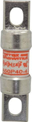 Ferraz Shawmut - 450 VDC, 500 VAC, 40 Amp, Fast-Acting Semiconductor/High Speed Fuse - Bolt-on Mount, 3-3/16" OAL, 100 at AC, 79 at DC kA Rating, 13/16" Diam - Americas Industrial Supply