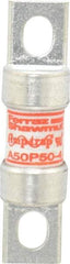 Ferraz Shawmut - 450 VDC, 500 VAC, 50 Amp, Fast-Acting Semiconductor/High Speed Fuse - Bolt-on Mount, 3-3/16" OAL, 100 at AC, 79 at DC kA Rating, 13/16" Diam - Americas Industrial Supply