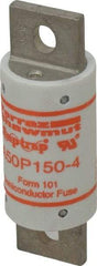 Ferraz Shawmut - 450 VDC, 500 VAC, 150 Amp, Fast-Acting Semiconductor/High Speed Fuse - Bolt-on Mount, 3-5/8" OAL, 100 at AC, 79 at DC kA Rating, 31mm Diam - Americas Industrial Supply