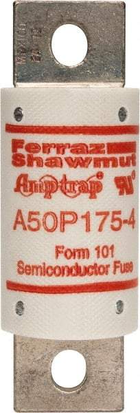 Ferraz Shawmut - 450 VDC, 500 VAC, 175 Amp, Fast-Acting Semiconductor/High Speed Fuse - Bolt-on Mount, 3-5/8" OAL, 100 at AC, 79 at DC kA Rating, 31mm Diam - Americas Industrial Supply