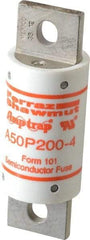 Ferraz Shawmut - 450 VDC, 500 VAC, 200 Amp, Fast-Acting Semiconductor/High Speed Fuse - Bolt-on Mount, 3-5/8" OAL, 100 at AC, 79 at DC kA Rating, 31mm Diam - Americas Industrial Supply