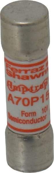 Ferraz Shawmut - 650 VDC, 700 VAC, 15 Amp, Fast-Acting Semiconductor/High Speed Fuse - Clip Mount, 50.8mm OAL, 100 at AC/DC kA Rating, 9/16" Diam - Americas Industrial Supply