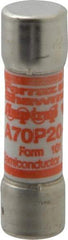 Ferraz Shawmut - 650 VDC, 700 VAC, 20 Amp, Fast-Acting Semiconductor/High Speed Fuse - Clip Mount, 50.8mm OAL, 100 at AC/DC kA Rating, 9/16" Diam - Americas Industrial Supply