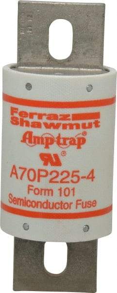 Ferraz Shawmut - 650 VDC, 700 VAC, 225 Amp, Fast-Acting Semiconductor/High Speed Fuse - Bolt-on Mount, 5-3/32" OAL, 100 at AC/DC kA Rating, 2" Diam - Americas Industrial Supply