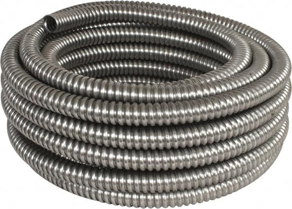 Made in USA - 3/4" Trade Size, 50' Long, Flexible Reduced Wall Flex Conduit - Aluminum - Americas Industrial Supply