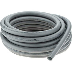 Made in USA - 3/4" Trade Size, 50' Long, Flexible Liquidtight Conduit - Steel - Americas Industrial Supply