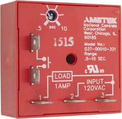 NCC - 5 Pin, Time Delay Relay - 1 at Resistive or Inductive Load Contact Amp, 120 VAC, On Board Trimpot - Americas Industrial Supply