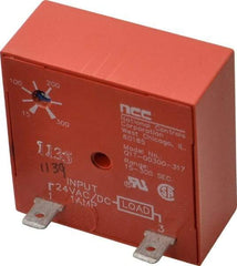 NCC - 2 Pin, Time Delay Relay - 1 at Resistive or Inductive Load Contact Amp, 24 VAC/VDC, On Board Trimpot - Americas Industrial Supply