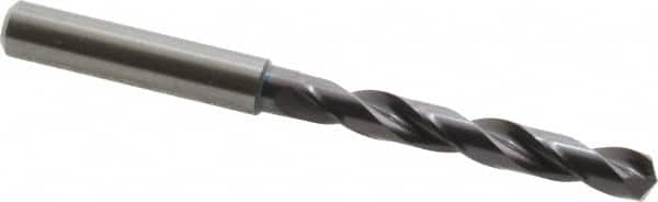 Guhring - 6.7mm 140° Solid Carbide Jobber Drill - FIREX Finish, Right Hand Cut, Spiral Flute, Straight Shank, 91mm OAL, SU Point - Americas Industrial Supply