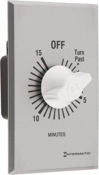 Intermatic - 15 min Indoor Analog Spring-wound Mechanical Timer - 125 VAC, 50/60 Hz, - Americas Industrial Supply