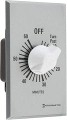 Intermatic - 1 hr Indoor Analog Spring-wound Mechanical Timer - 125 VAC, 50/60 Hz, - Americas Industrial Supply