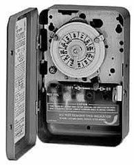 Intermatic - 24 hr with Day Skipper Outdoor Analog Electromechanical Timer Switch - 10 On/Off per Day, 208 to 277 VAC, 60 Hz, - Americas Industrial Supply
