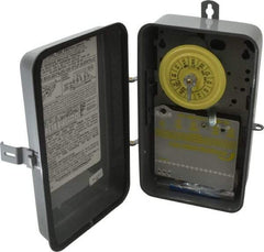 Intermatic - 24 hr Outdoor Analog Electromechanical Timer Switch - 1 to 12 On/Off, 125 VAC, 60 Hz, - Americas Industrial Supply