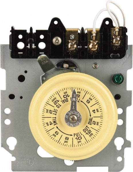 Intermatic - 24 hr Mechanism Only Analog Electromechanical Timer Switch - 12 On/Off per Day, 120 VAC, 60 Hz, - Americas Industrial Supply