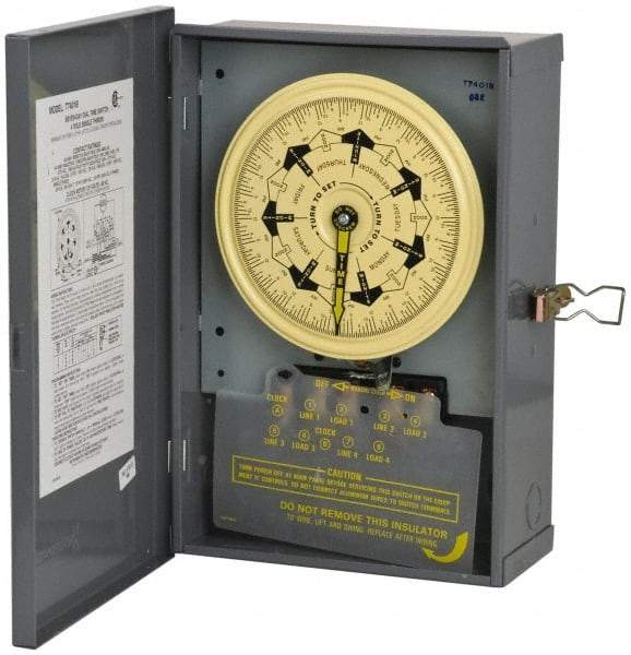 Intermatic - 7 Day Indoor Analog Electromechanical Timer Switch - 208 to 277 VAC, 60 Hz, - Americas Industrial Supply