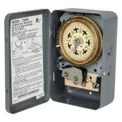 Intermatic - 7 Day Indoor Analog Electromechanical Timer Switch - 6 On/Off per Day, 120 VAC, 60 Hz, - Americas Industrial Supply