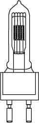 Philips - 1,000 Watt, 120 Volt, Halogen Miniature & Specialty T7 Lamp - Medium Bi-Pin Base, 750 to 1599 Equivalent Range, Neutral (3,000 to 3,699), 5-1/2" OAL - Americas Industrial Supply