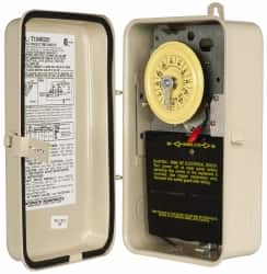Intermatic - 24 hr Outdoor Analog Electromechanical Timer - 12 On/Off per Day, 208 to 277 VAC, 60 Hz, - Americas Industrial Supply