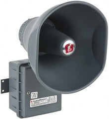 Federal Signal Corp - 15 Max Watt, Oval Aluminum Hazardous Location Horn and Speaker - 8-1/4 Inch Deep, Includes 25, 70 Volt Transformer - Americas Industrial Supply